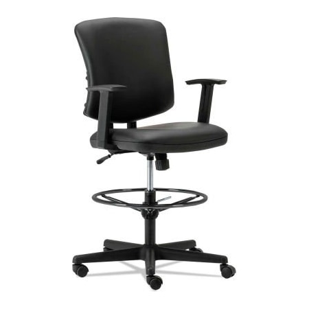 Alera Alera Everyday Task Stool - Leather - Black TE4619
